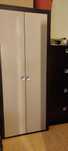 LEMS GARDEROBA 2USI BEJ LUCIOS+WENGE si Pantofar 4sertare duble wenge