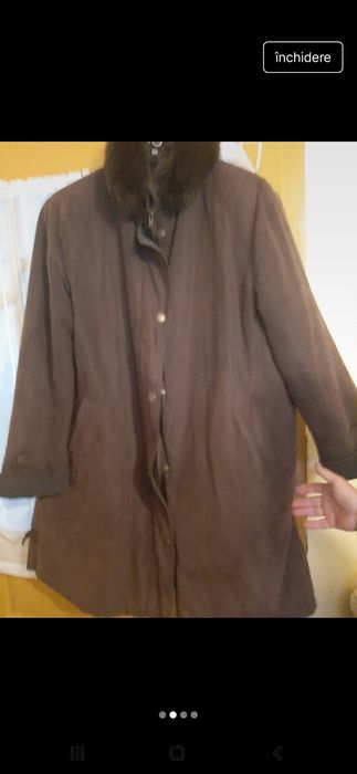 Vind haina matlasată  cu guler  blană  marimea 5XL