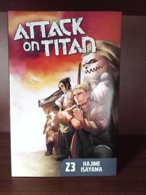 Attack on titan manga Volume 23,25,29,32,34