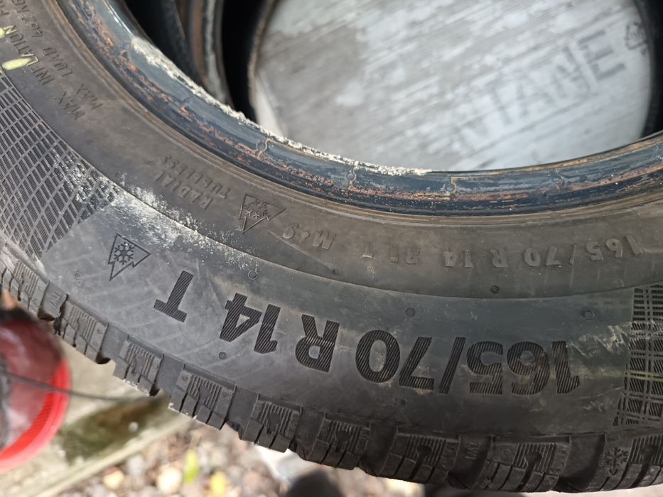 Anvelope MS iarna 165 70 14 continental 7mm 2020