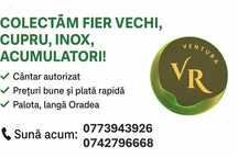 Colectăm fier vechi, cupru, aluminiu, inox, DEEE-Oradea & împrejurimi