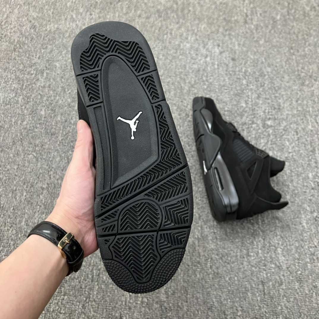 Nike Jordan 4 Retro Black Cat / Adidasi Premium Noi 2024