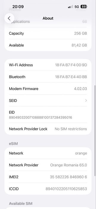 Iphone 14 Pro Max 256 GB, Gold, 82% baterie