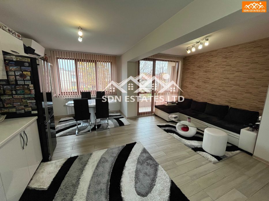 Продава прекрасен напълно обзаведен апартамент с три спални до Лидл