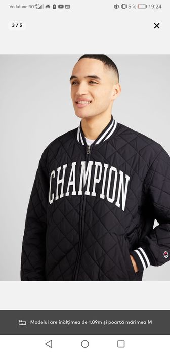 Geaca bomber barbati Champion, nouă.