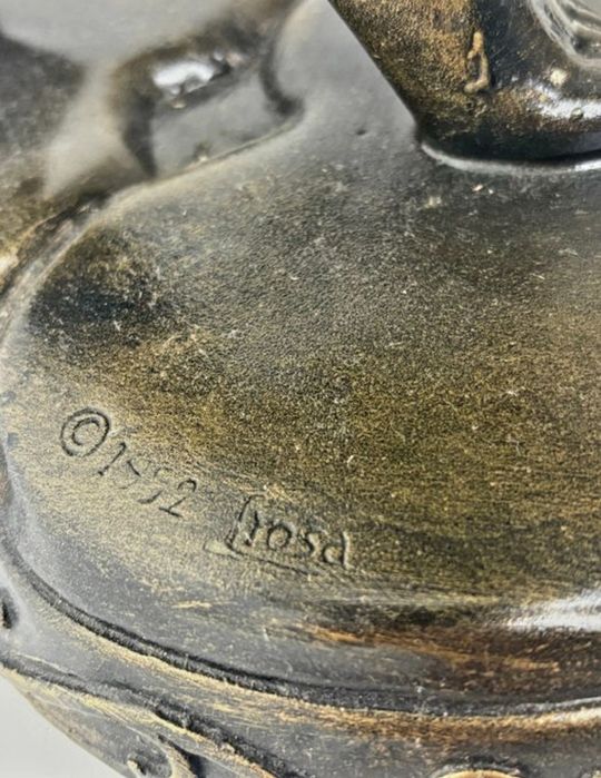 Statuieta lampa art deco 75 cm