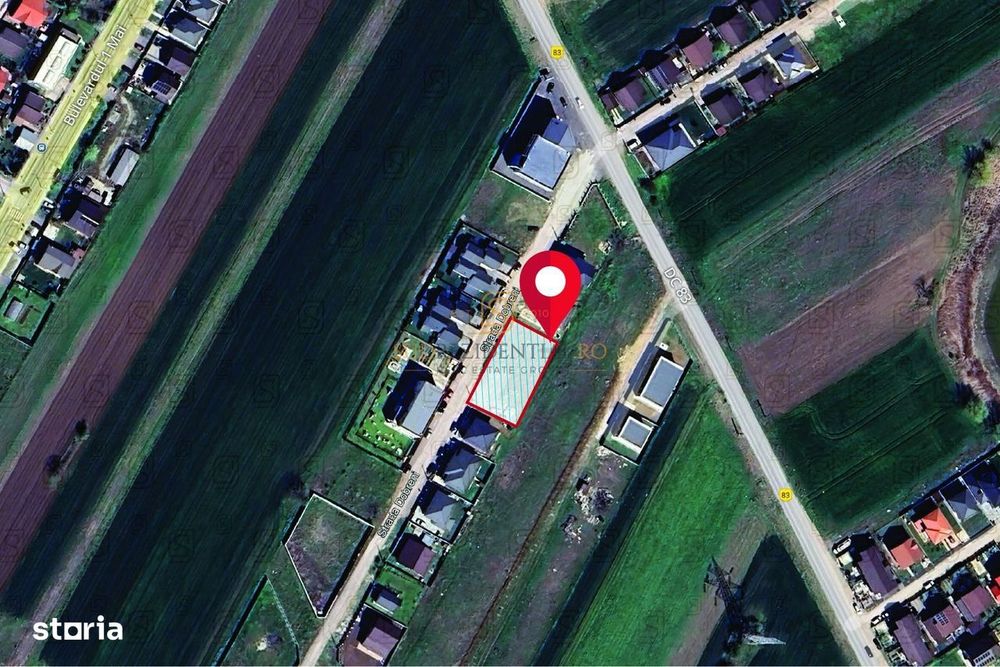 Lot de teren intravilan de vanzare, 390 mp, Sabri Arena,Comuna Berceni