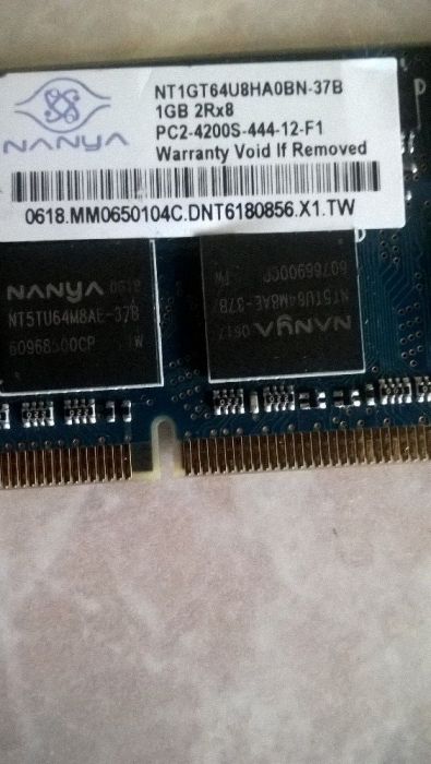 ram laptop 1gb DDr2