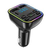 MODULATOR FM - Car Kit Auto Telefon Bluetooth 2 Porturi Usb + 1 Type C