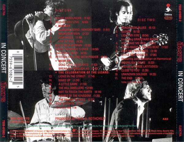 2xCD The Doors - In Concert 1968 -1970