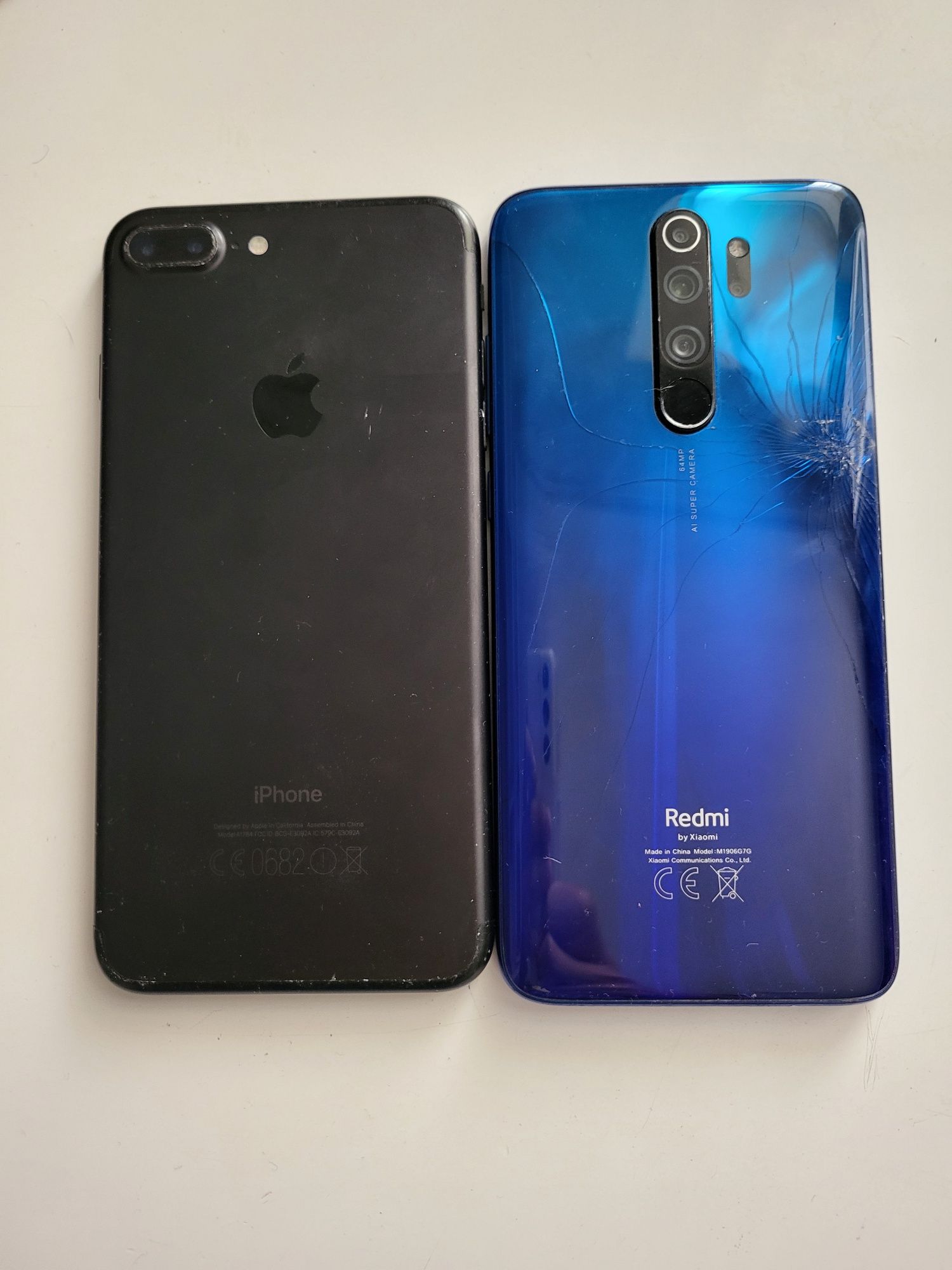 IPhone 7 plus,Redmi note 8 pro