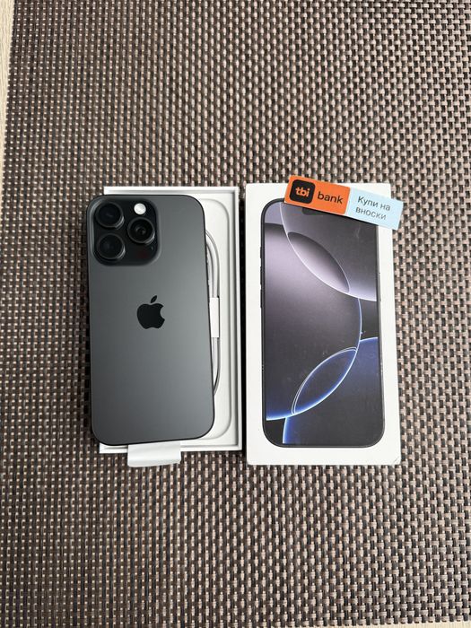 НОВ!iPhone 16 pro*ЛИЗИНГ*68лв/м Black айфон 16 про 128GB