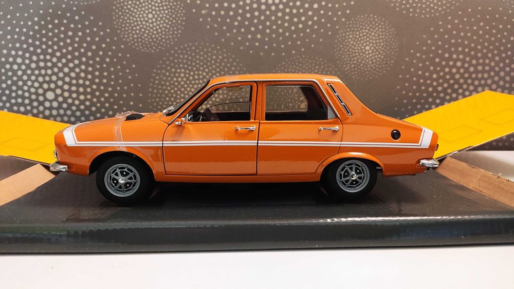 Macheta Rara - Renault 12 TS Orange - 1/18 Solido Dealer Edition