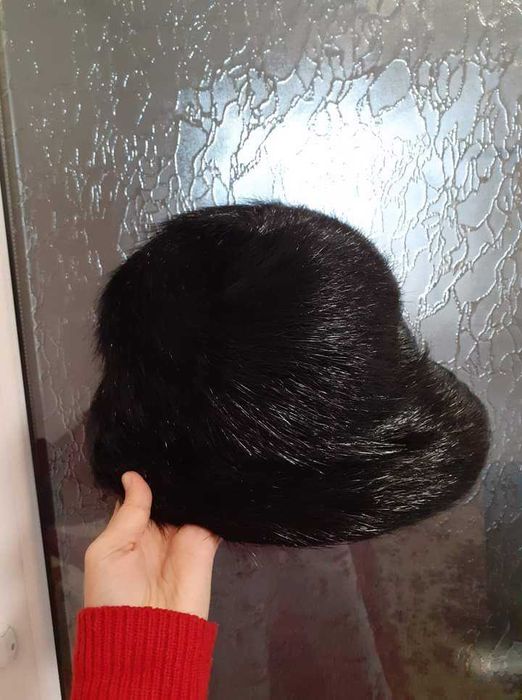 Căciulă groasă neagră, de nutrie transport gratuit easybox