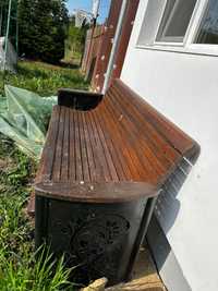 Canapea din lemn pentru exterior