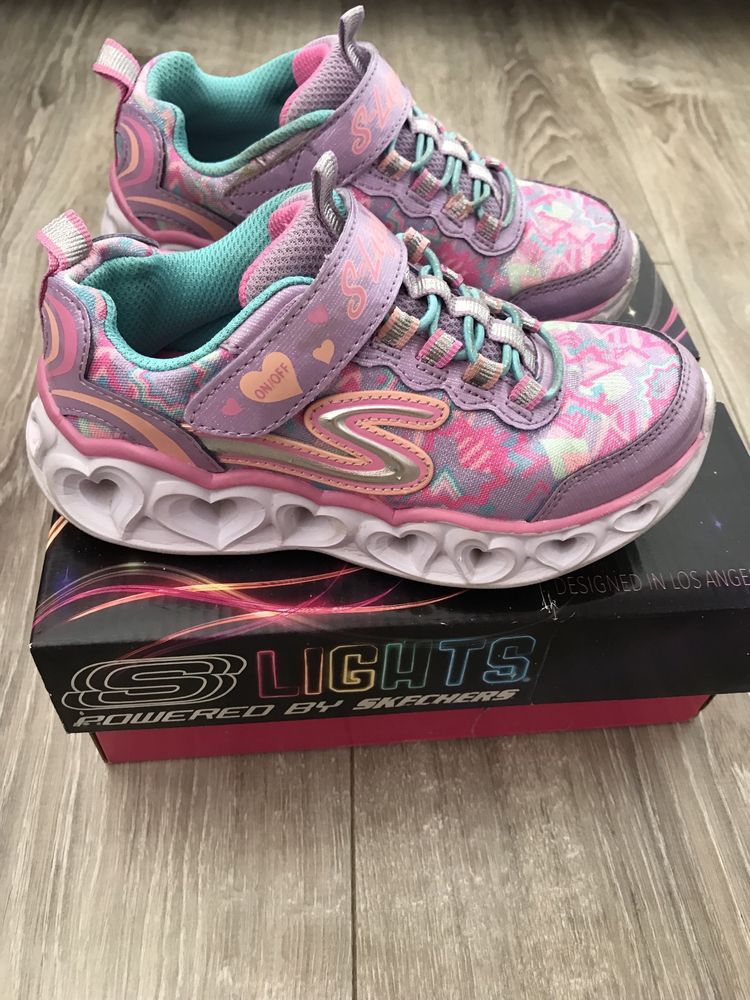 Skechers pentru copii nr.28 cu leduri