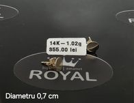 Bijuteria Royal: Cercei aur 14k/1.02 gr