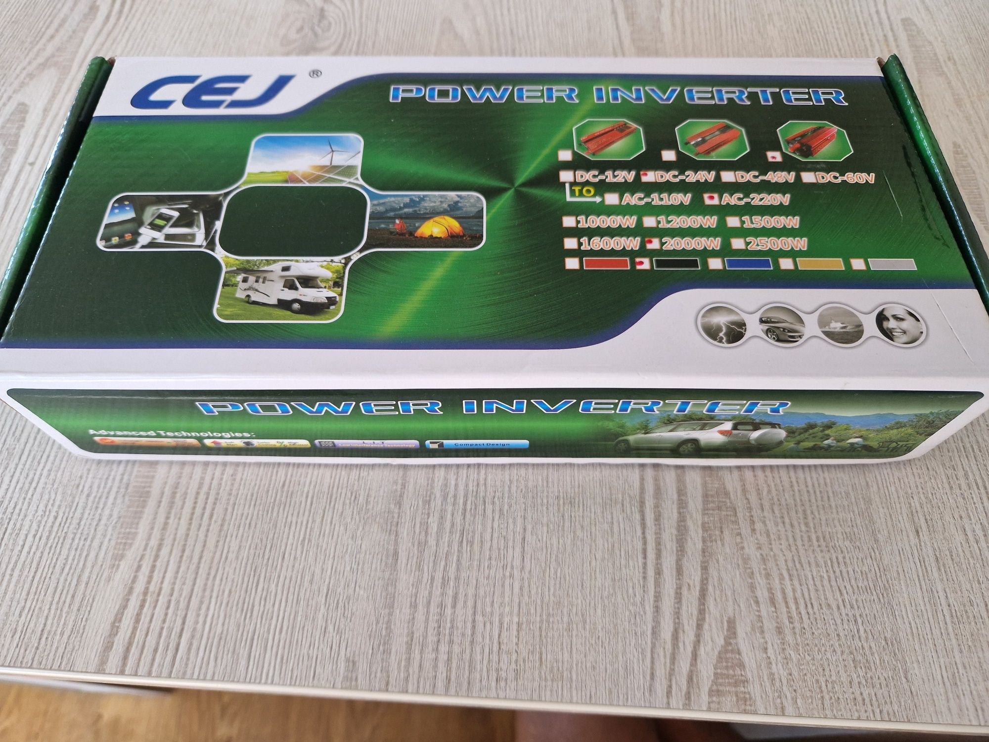 Инвертор 24v 2000w made in Germany