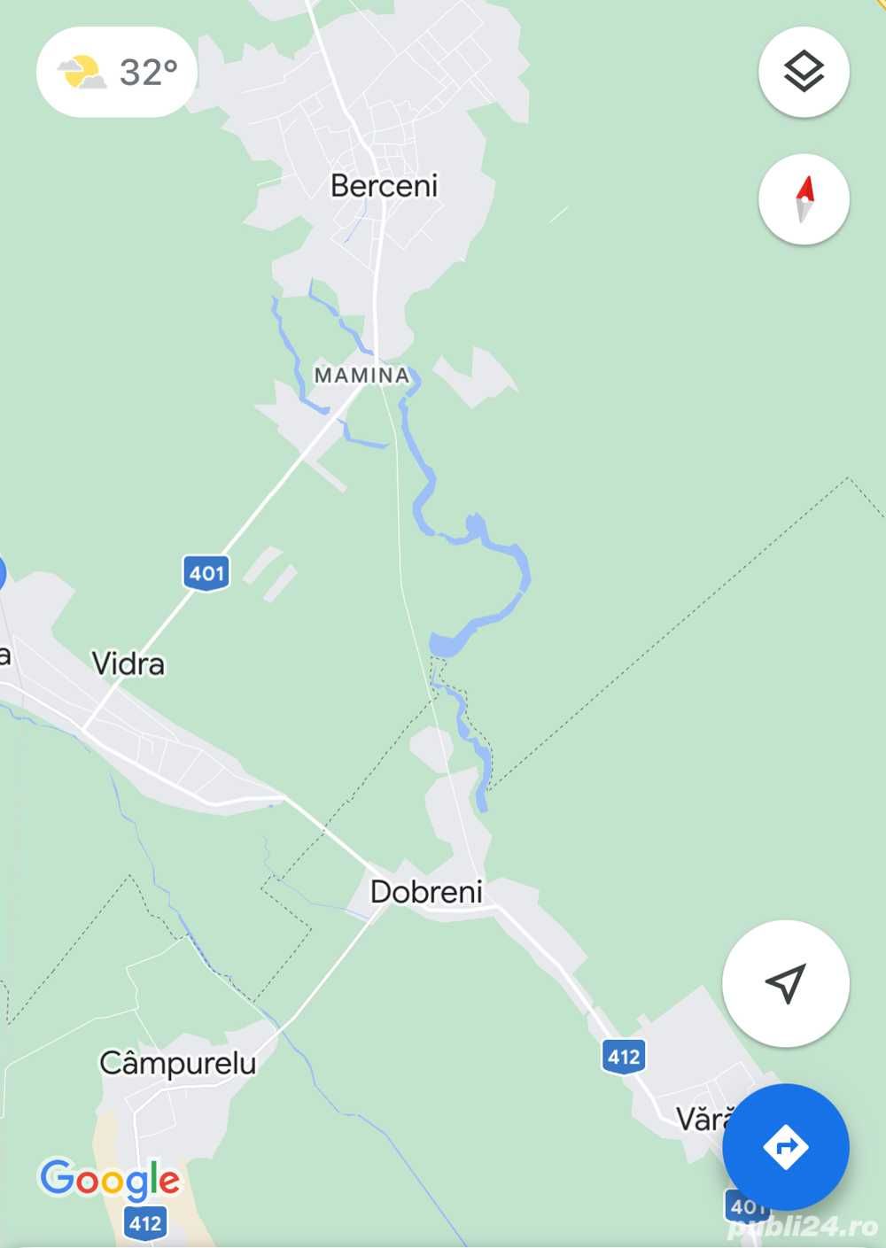 Teren intravilan vanzare 1560mp, Dobreni, Varasti