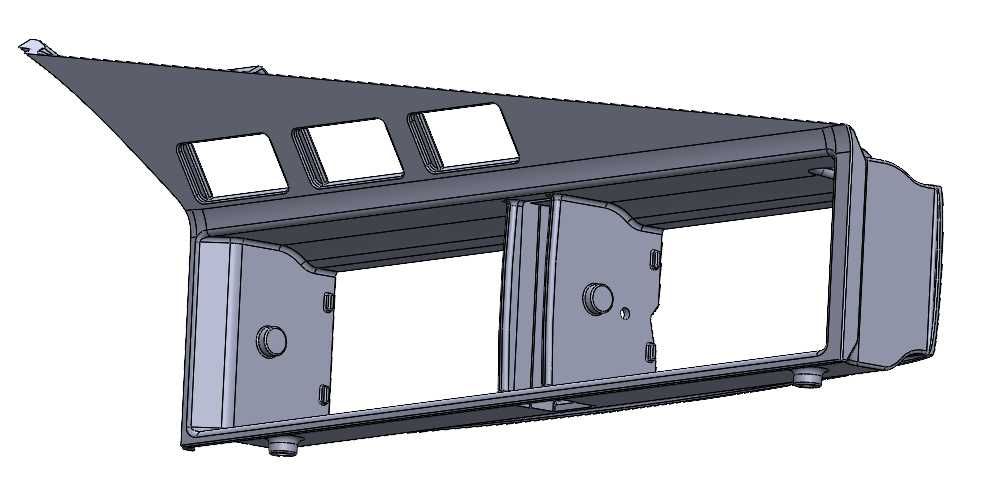 3D принтирана средна конзола за Мерцедес 190Е