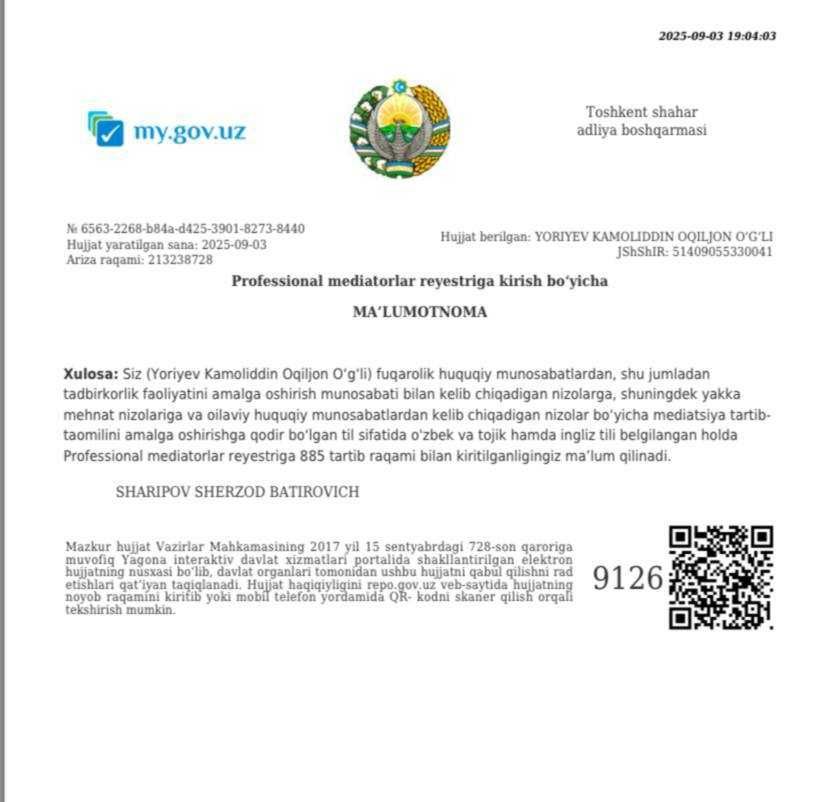 Sizga ARZON huquqiy yordam,Yurist xizmati kerakmi?Endi bu muammo emas!