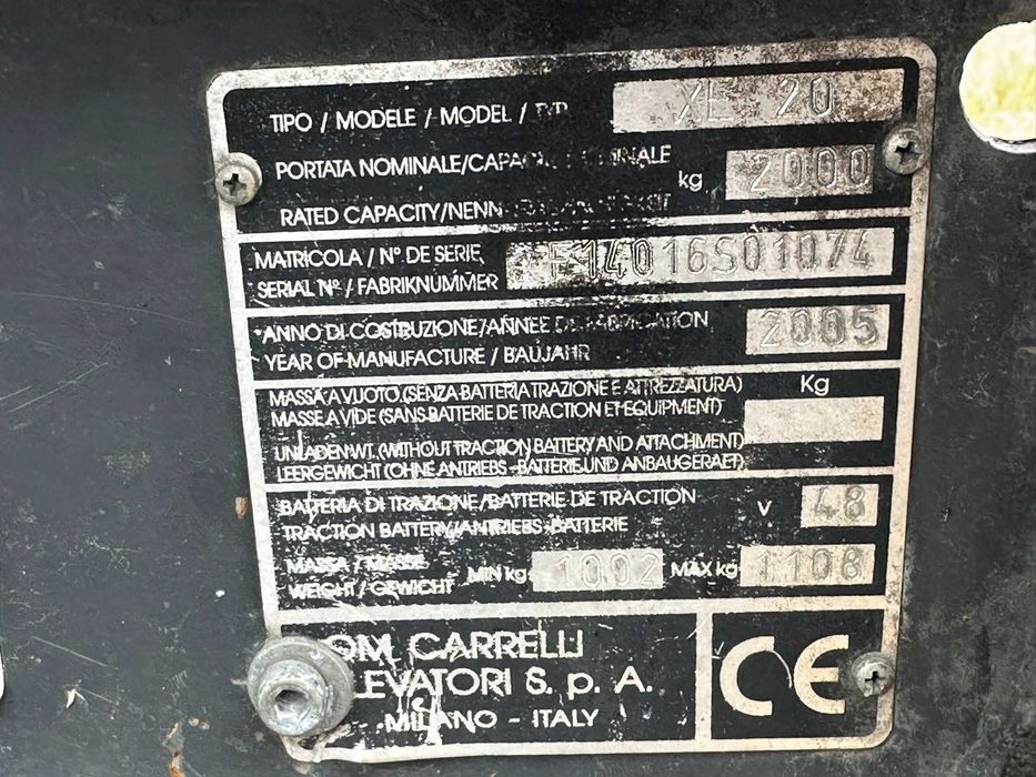 Dezmembrez stivuitor electric OM PIMESTO XE20