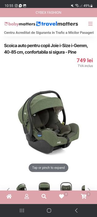 Scoica Joie i-size i-gem