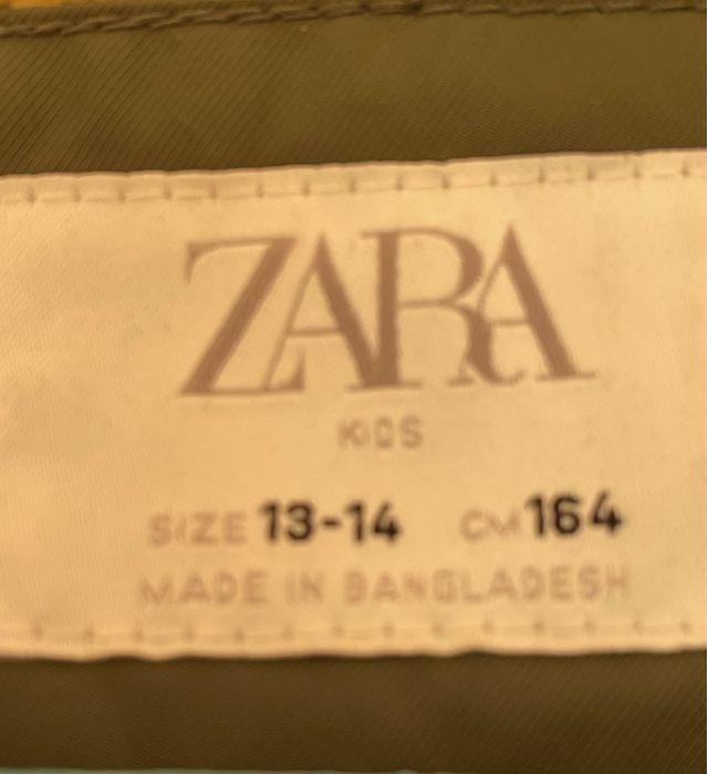 Geaca parka /cardigan  made italy +esarfa matase/zara 164cm/13-14 ani