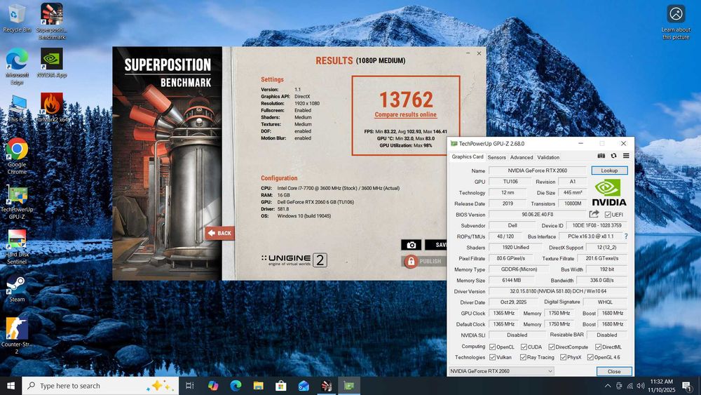 Placa video PCie Dell Nvidia Geforce RTX 2060 6GB DDR6 192bit