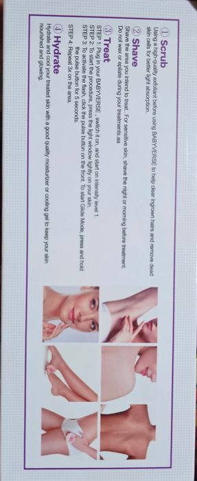 Fotoepilyator Babyverse orginal garantiyasi bor effekti 1 oyda bilinad