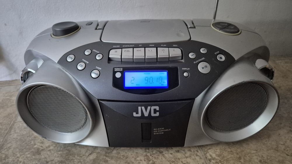 JVC RC-EX36S, MP3 Stereo Radio Cassette Recorder Tuner/CD/Tape