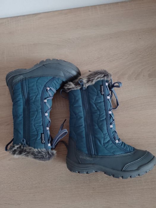 Cizme impermeabile îmblănite pentru copii