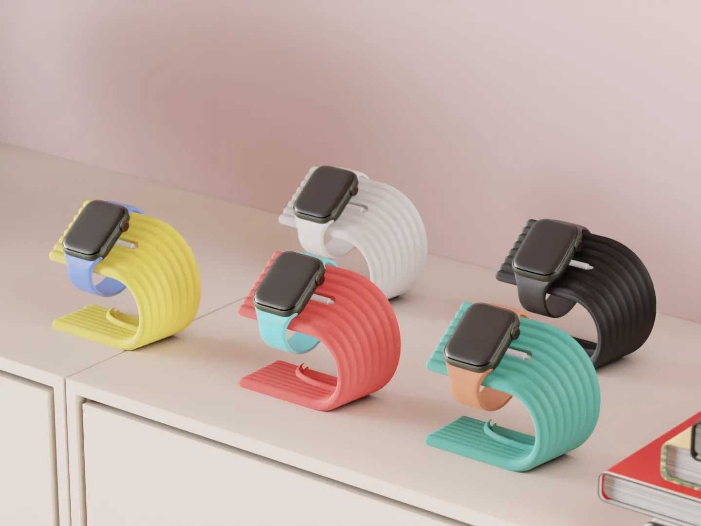 Стойка за Зареждане на Apple Watch – Модерен 3D Принт Дизайн