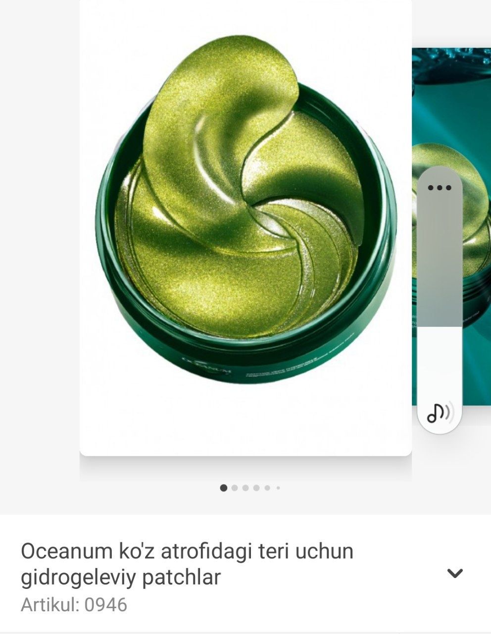 HyaluronCa, ONE WEEK MIRACLE kremlar va Oceanum gidrogeleviy patchlar