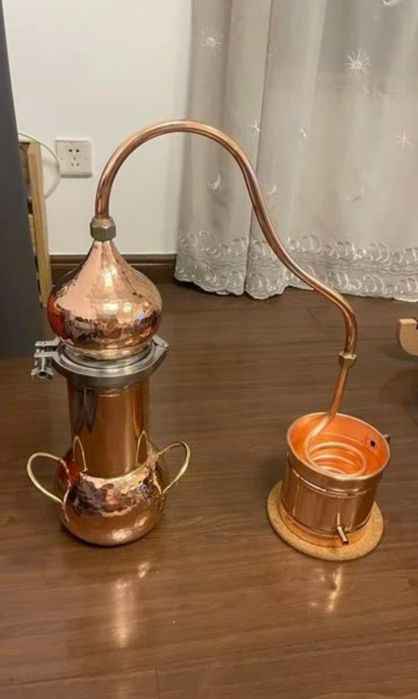 медный дистиллятор ручной работы, набор для дистилляции в медном перег