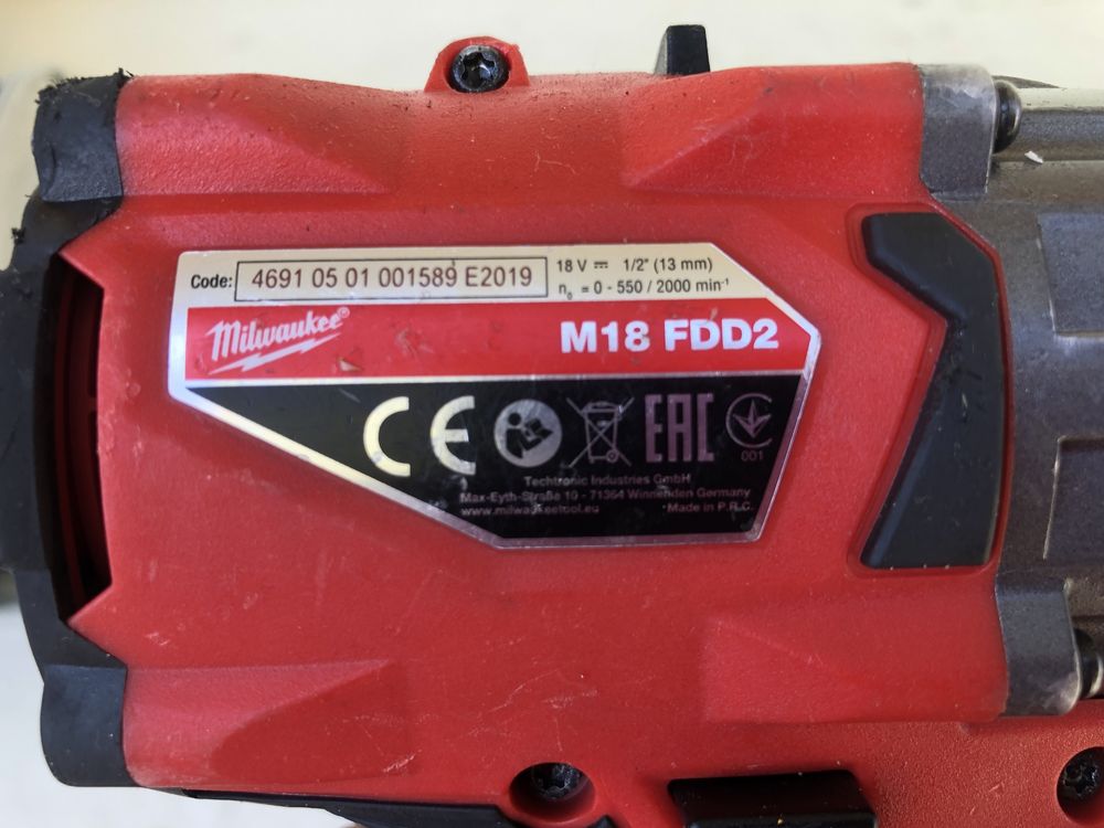 Bormasina pe Baterie Milwaukee M 18 FDD 2 Fabricatie 2019