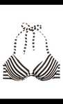 Costum de baie 2 piese alb negru h&m marimea 40