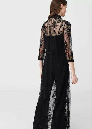 Rochie MANGO din dantela pe tul lunga superba versatila ocazie/sport