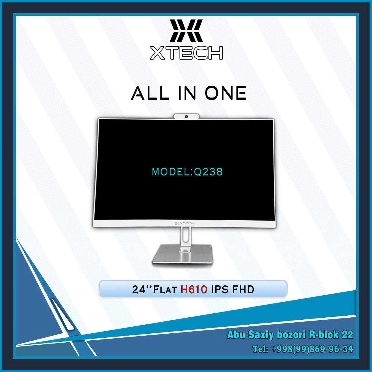 Monoblok XTECH 24" IPS H610 Flat