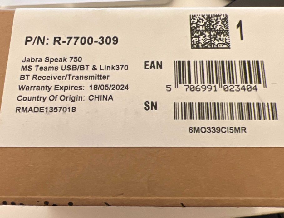 Sistem conferinta Jabra Speak 750 Ms NOU