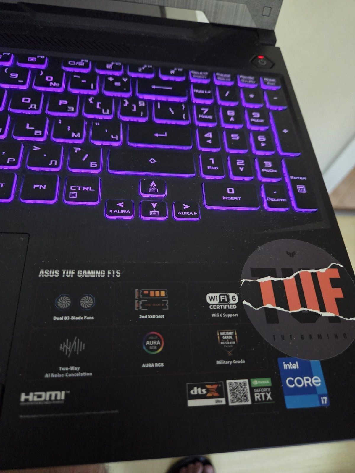ASUS TUF Gaming F15 i7 RTX3050