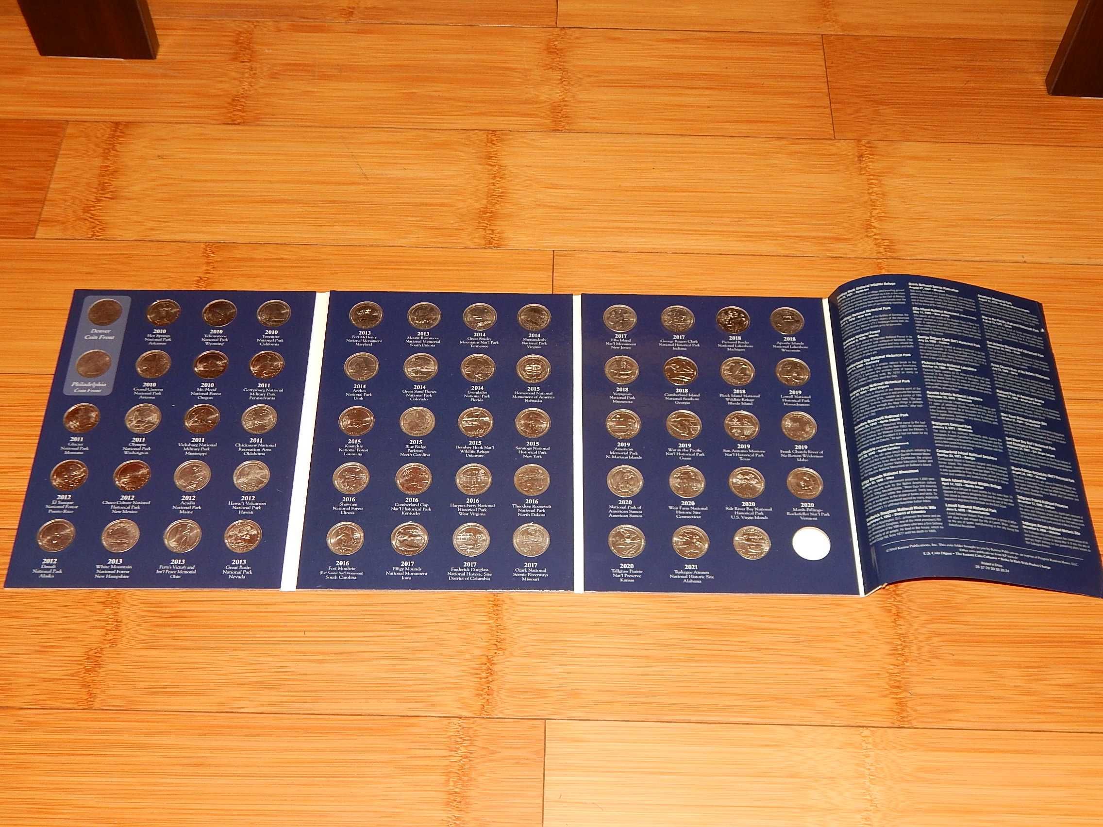 Set monede Parcuri Nationale Americane 2010-2021