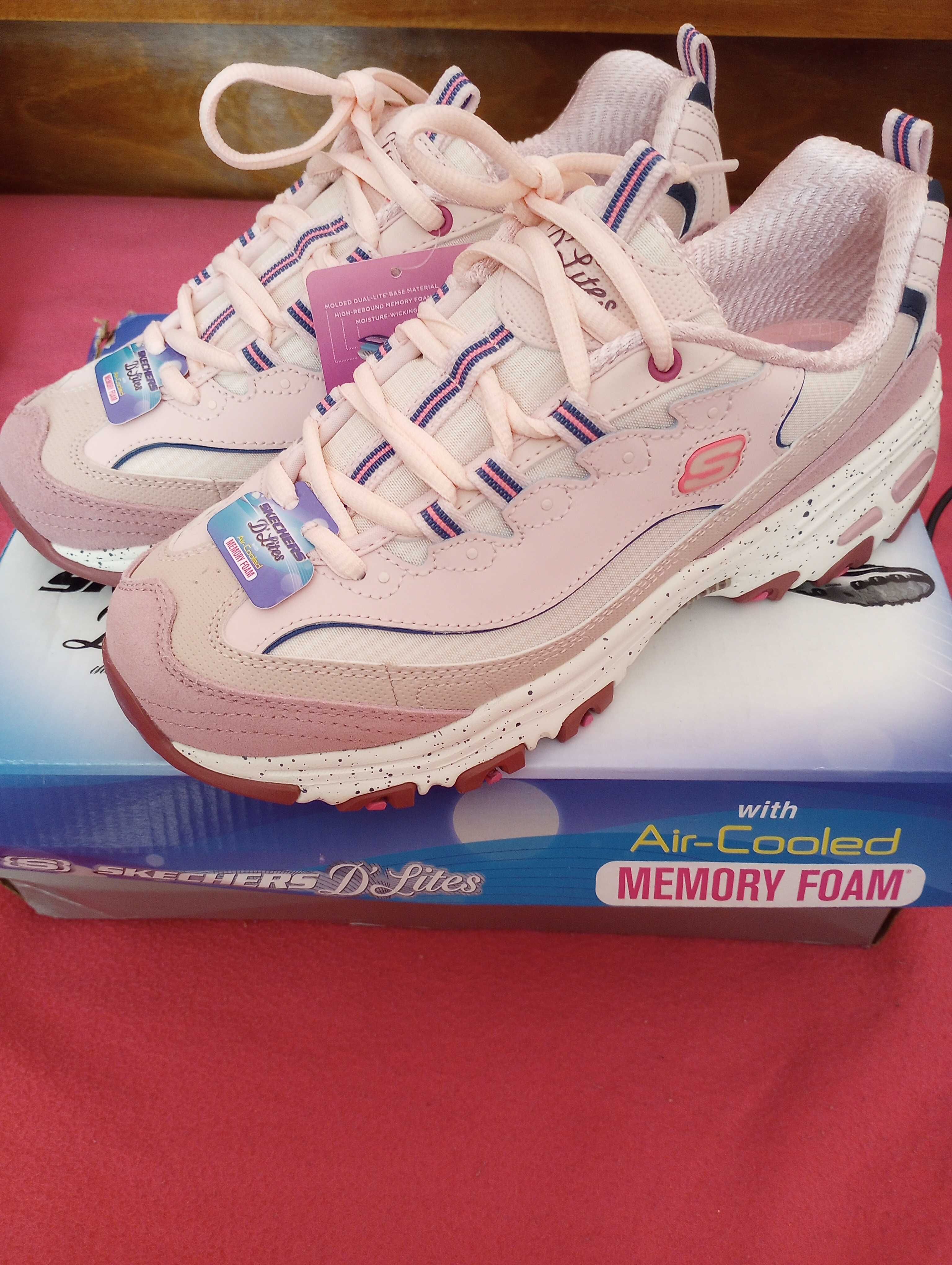 Дамски обувки Skechers D'LITES Скечърс розови