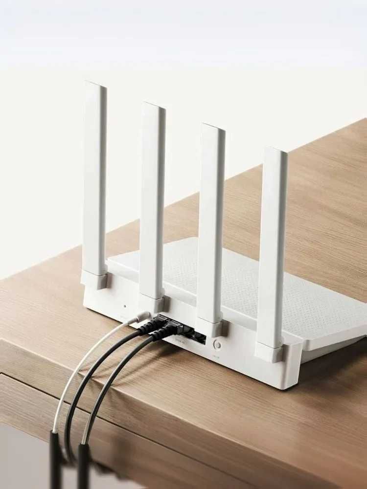 Роутер WIFI Xiaomi AX3000T, белый. Роутер гигабитный двухдиапазонный