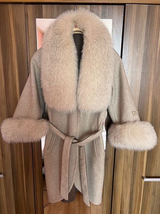 Палта Alpaca с естествен косъм лисица и палто zara
