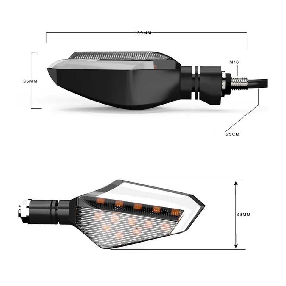 Set semnalizari moto, atv, scuter Led DRL Daylight White Motowolf