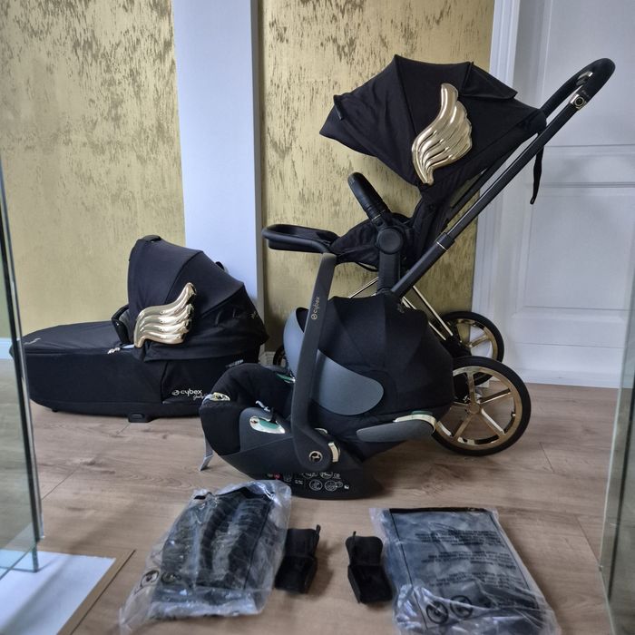 Carucior 3 in 1 pentru copii Cybex Priam 4.0 Wings by Jeremy Scott