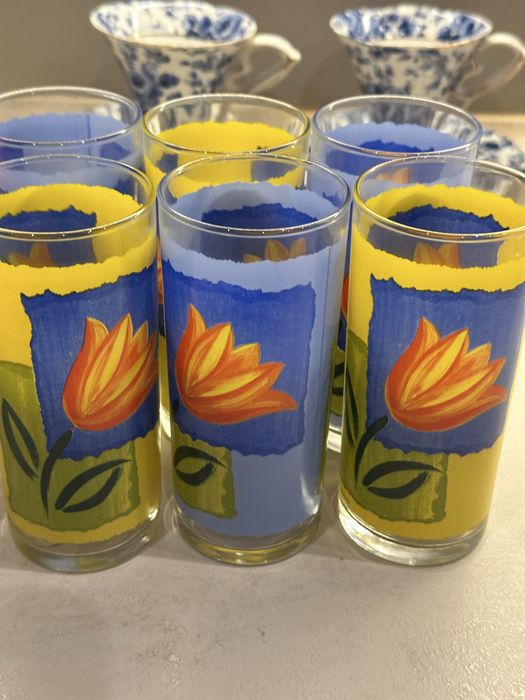 Оригинални 6 чаши и гарафа