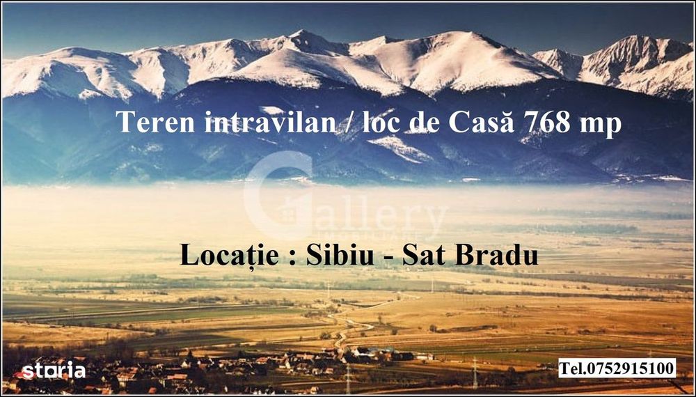Ocazie / Loc de Casa - Teren intravilan 768 mp / utilitati