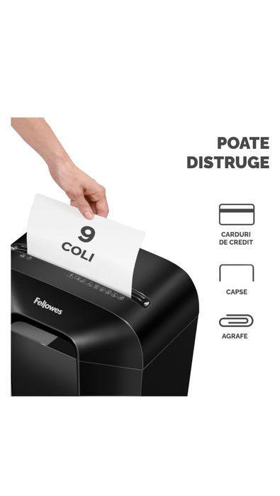 Distrugator documente Fellowes LX50 - 17 litri / 127 coli